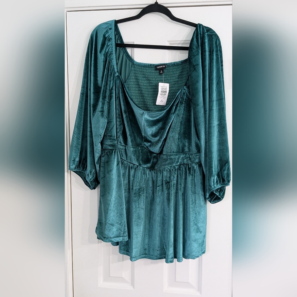 Torrid Teal Women's Top, Size 3